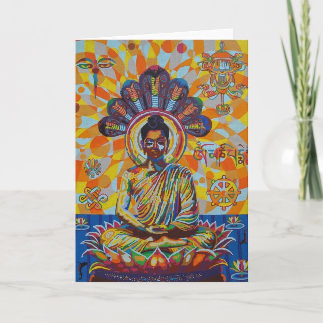 buddha - 2011 as greetingcard karte (Vorderseite)