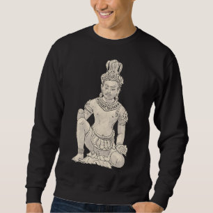 Buddha 4 Buddha Statue Buddha Mauer Buddha Malerei Sweatshirt