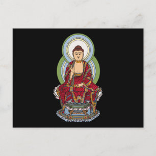 Buddha Abhaya Mudra Postkarte