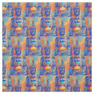 Buddha Abstrakt farbig Stoff
