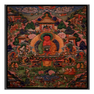 Buddha Amitabha in seinem reinen Land Suvakti Poster