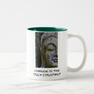 Buddha - ändern Sie ist die einzige Konstante Zweifarbige Tasse
