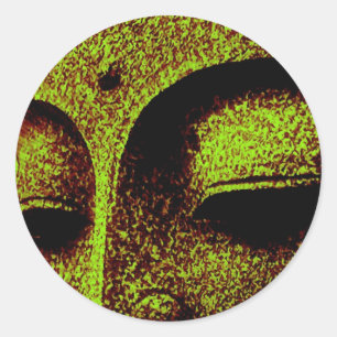 BUDDHA-Aufkleber Runder Aufkleber