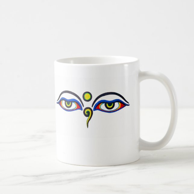 Buddha-Augen Kaffeetasse (Rechts)