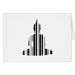 BUDDHA BAR CODE Buddhistisches Barcode-Musterdesig