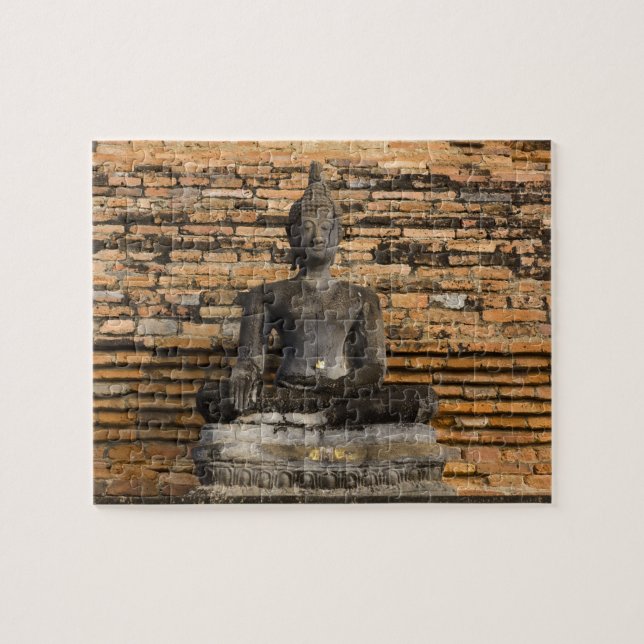 Buddha bei Wat Mahathat. Puzzle (Horizontal)