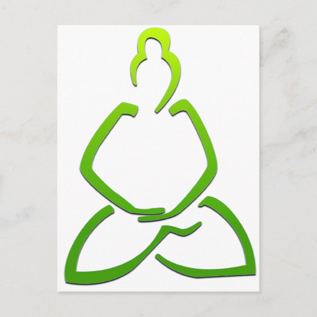 Buddha beten postkarte (Vorderseite)
