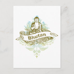 Buddha Bhutan Postkarte