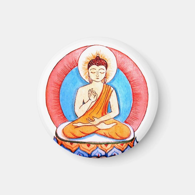 Buddha Bild. Magnet (Vorne)