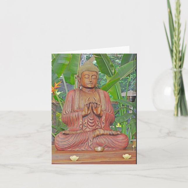 Buddha, blank note card dankeskarte (Vorderseite)