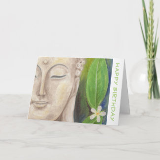 Buddha Blume Geburtstagskarte Karte