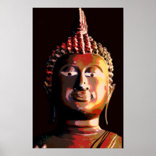 Buddha Bronzefarbe Poster