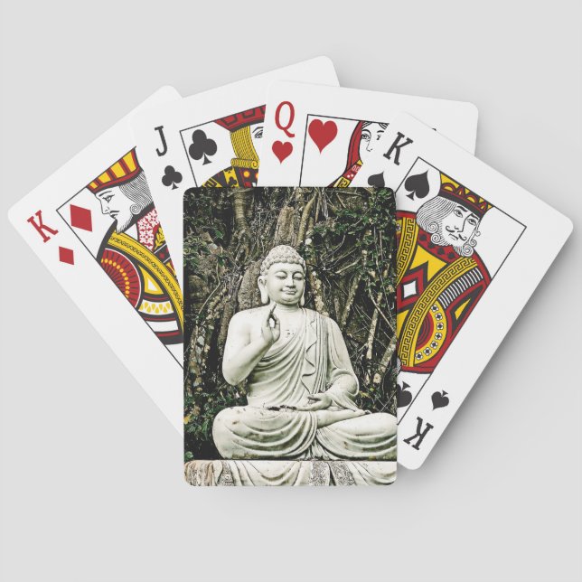 Buddha, Buddhismus, asiatisch, traditionell, Spielkarten (Rückseite)
