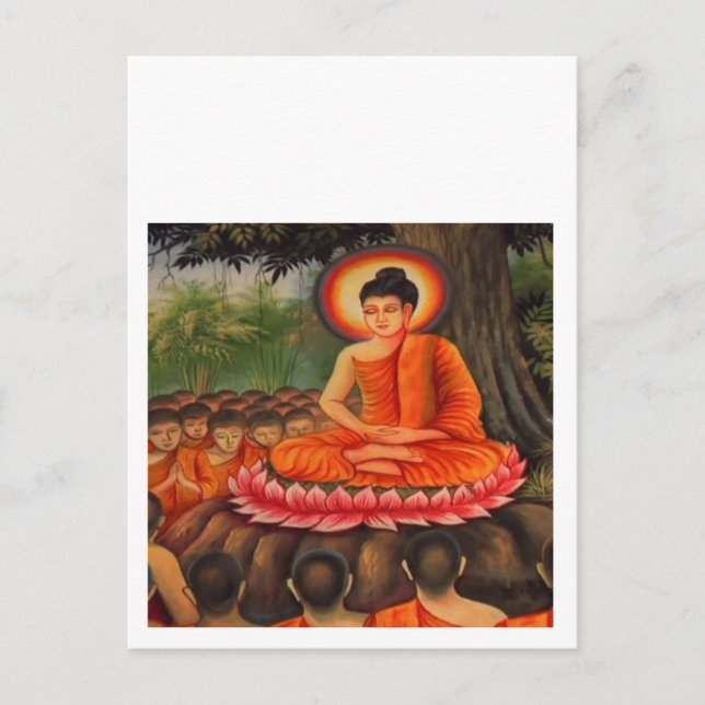 BUDDHA-Buddhismus-Frieden Postkarte (Vorderseite)