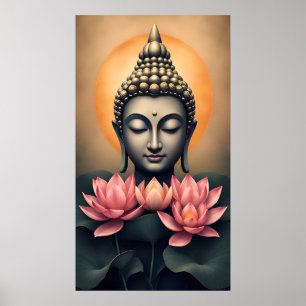 Buddha Buddhismus Zen Spiritualität Frieden Poster
