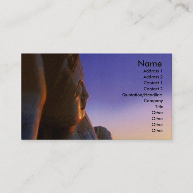 Buddha Business Card Visitenkarte (Vorderseite)