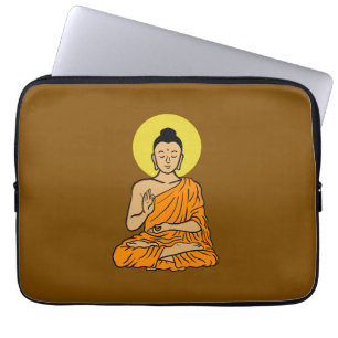 Buddha Cartoon Buddhism.net Laptopschutzhülle