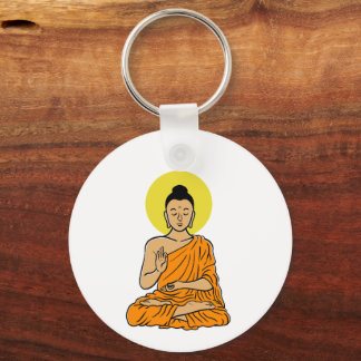 Buddha Cartoon Buddhism.net Magnet Schlüsselanhänger