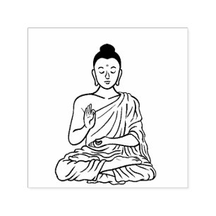 Buddha Cartoon Buddhism.net Permastempel