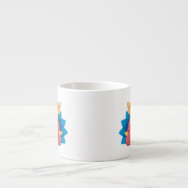 Buddha cat meditating - Guru cat - Namaste - Bleib Espressotasse (Vorderseite)