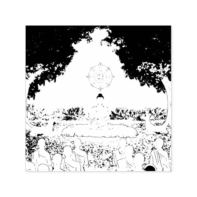 Buddha, Dharma, Sangha Briefmarke Permastempel (Design)