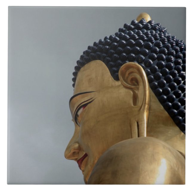 Buddha-Dordenma-Statue Fliese (Vorderseite)
