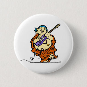 Buddha-E-Gitarren-Knopf Button