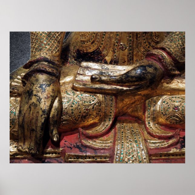 Buddha Earth Touching Mudra Poster (Vorne)