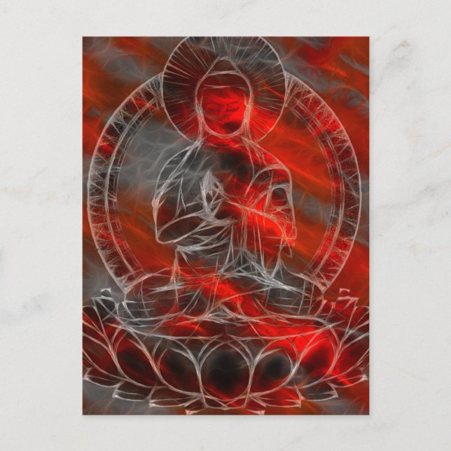 Buddha Energie 2 Postkarte (Vorderseite)