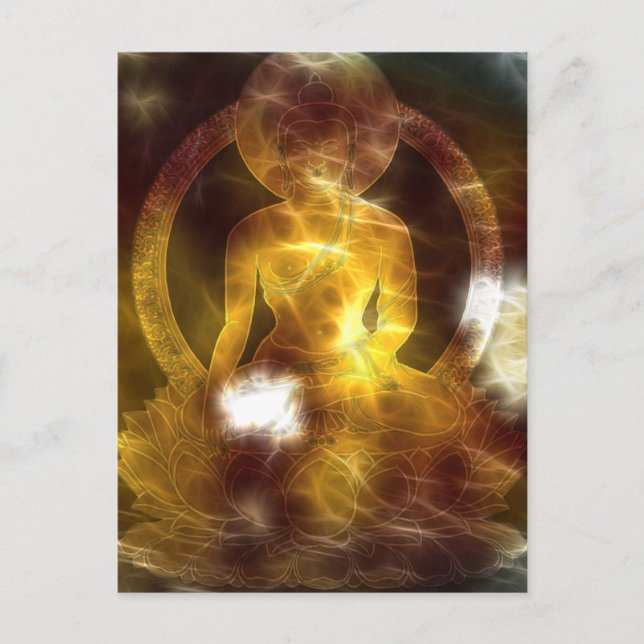 Buddha Energie 4 Postkarte (Vorderseite)