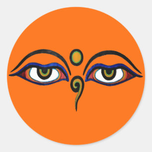 Buddha Eyes Art Sticker