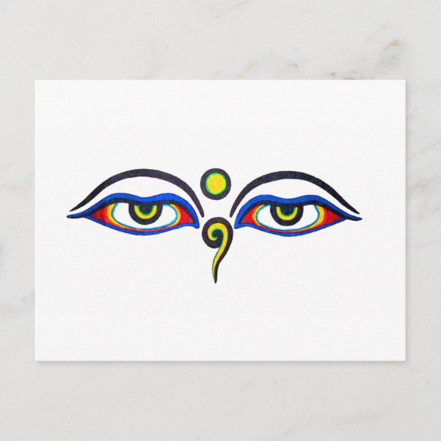 Buddha Eyes Postkarte (Vorderseite)
