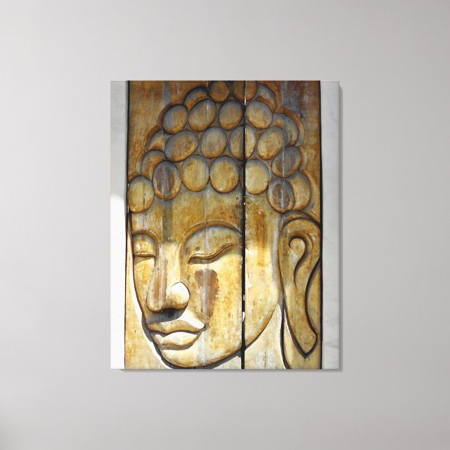 Buddha Face Leinwanddruck (Vorderseite)