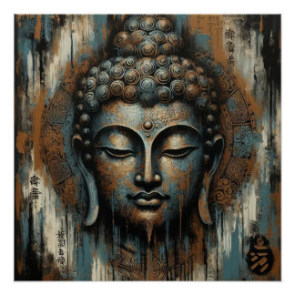 BUDDHA FACE MALERIN #3 POSTER