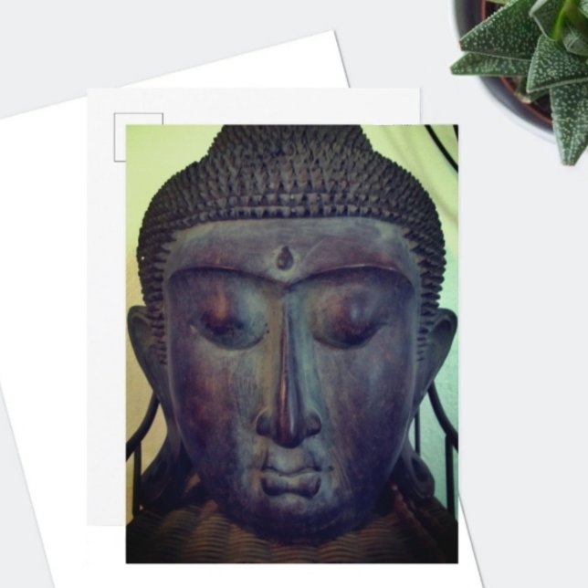 Buddha Face Postkarte (Von Creator hochgeladen)