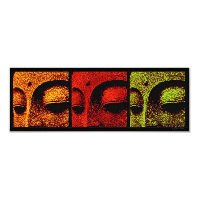 Buddha Faces Foto (Vorne)