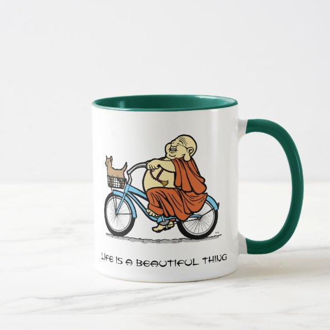 Buddha-Fahrrad-Tasse Tasse (Rechts)