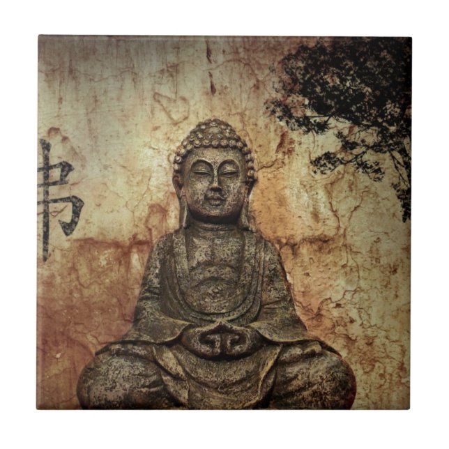 Buddha Fliese (Vorderseite)