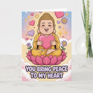Buddha Frieden für mein Herz Achtsamkeit Buddhisti Karte