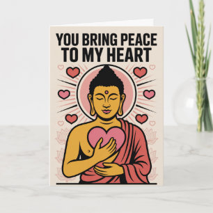 Buddha Frieden Für Mein Herz Achtsamkeit Valentins Karte