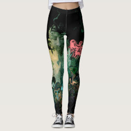 Buddha-FriedensRuhe-beruhigender Farbfrauen Leggings