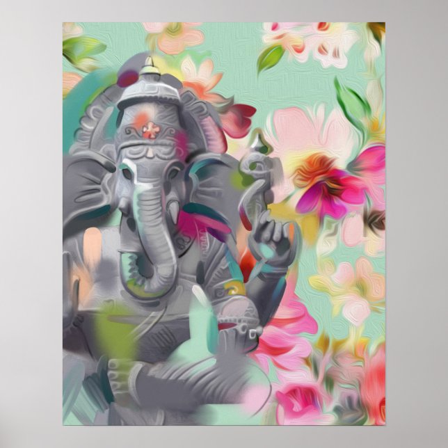 Buddha Ganesha Art Print Poster (Vorne)