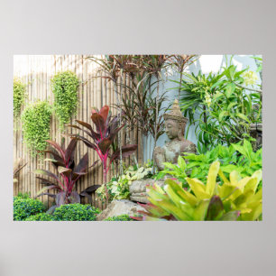 Buddha Garden Mauer Poster