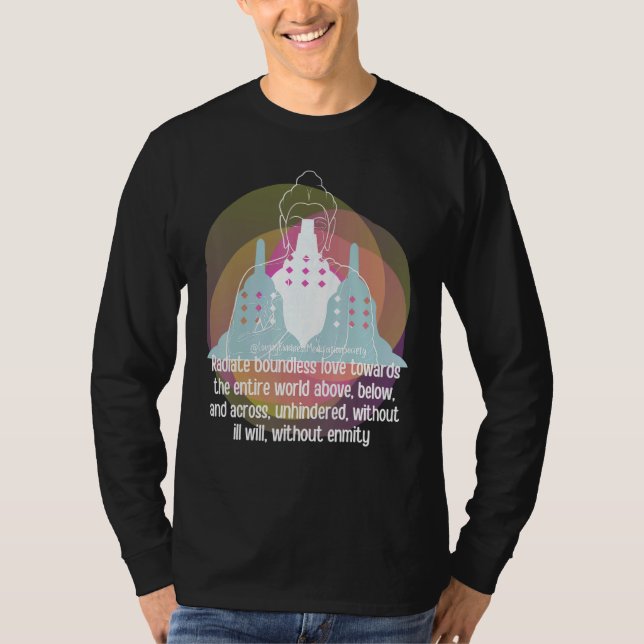 Buddha Gautama Mindfulness Peace Love Kindness M T-Shirt (Vorderseite)
