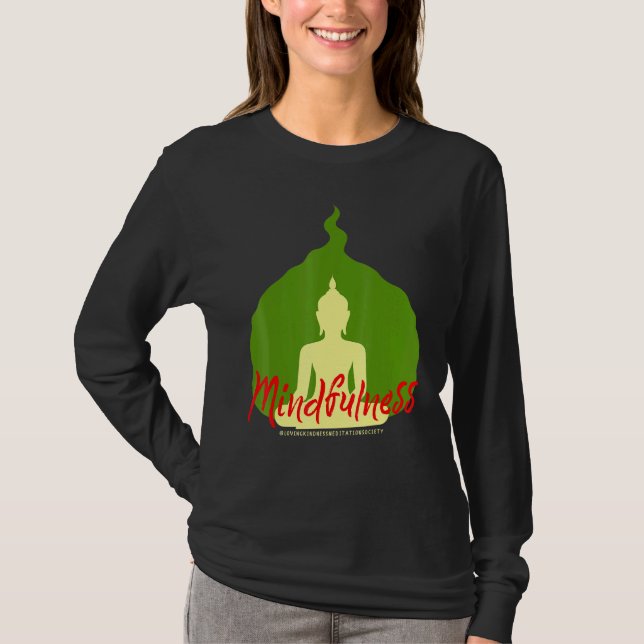 Buddha Gautama Mindfulness Peace Love Kindness M T-Shirt (Vorderseite)