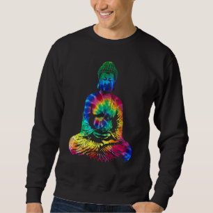 Buddha Gefärbte Krawatte Vintag Yoga Spirituelle Z Sweatshirt