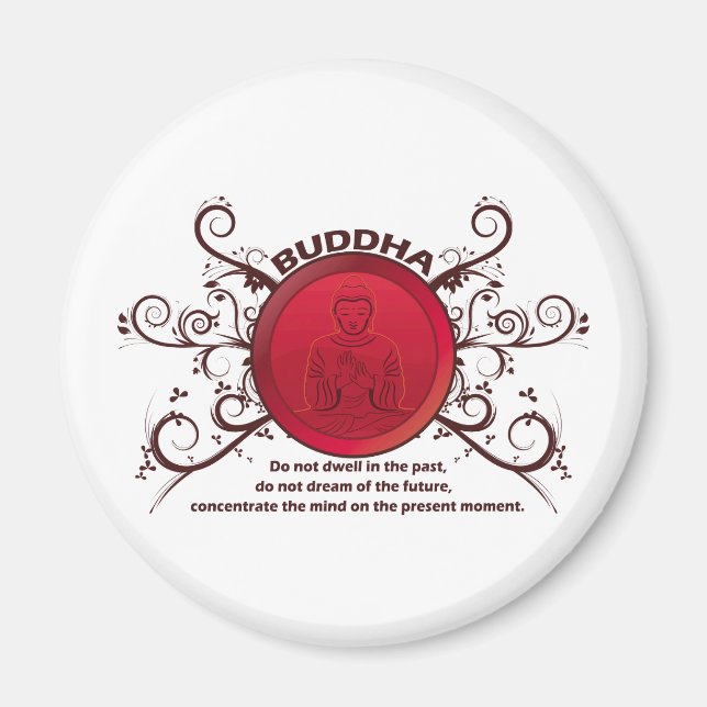 Buddha Gegenwart Magnet (Vorne)