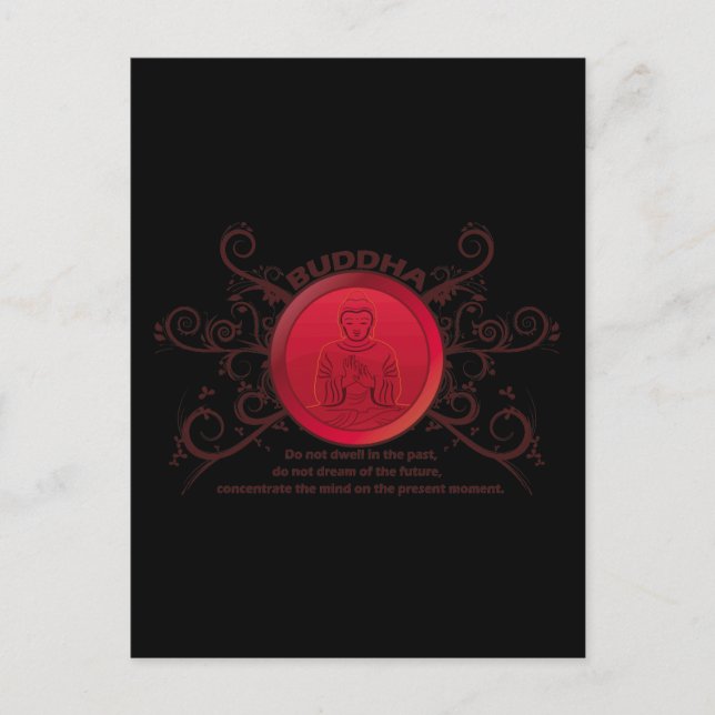 Buddha Gegenwart Postkarte (Vorderseite)