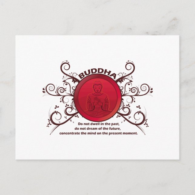 Buddha Gegenwart Postkarte (Vorderseite)