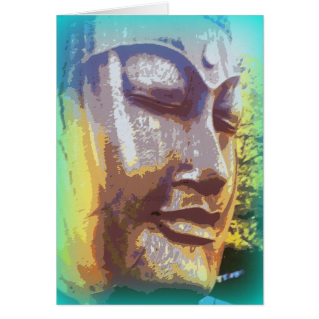 Buddha Gesicht grün (Vorne)